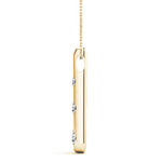 18K Yellow Gold Lab Diamond 3-Stone Pendant