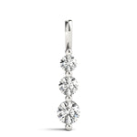 Platinum 1.0 CTW Lab Diamond 3-Stone Pendant