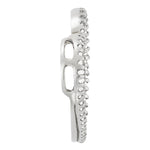 White Gold 50-Diamond Heart Pendant