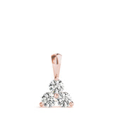 18K Rose Gold Lab Diamond Pendant