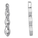 White Platinum 3-Stone Lab Diamond Pendant
