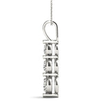 Lab Diamond 3 Stone Pendant