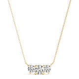 14K Yellow Gold Lab Diamond 3-Stone Pendant