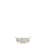 14K Yellow Gold Lab Diamond 3-Stone Pendant