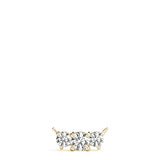14K Yellow Gold Lab Diamond 3-Stone Pendant