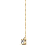 18K Yellow Gold Lab Diamond 3-Stone Pendant