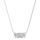 Platinum 3-Stone Lab Diamond Pendant