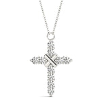 Diamond Religious Cross Pendant