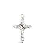 White Gold Diamond Cross Pendant | Religious Jewelry