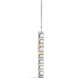 14K Yellow Gold Diamond Religious Cross Pendant