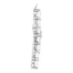 14K White Gold Diamond Cross Pendant