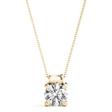 1 Carat Lab Diamond 18K Yellow Gold Solitaire Pendant