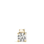 1 CT Lab Diamond 14K Yellow Gold Solitaire Pendant