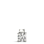 14K White Gold Diamond Solitaire Pendant