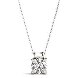 1 Carat Lab Diamond 18K White Gold Solitaire Pendant