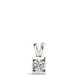 White Platinum 1CT Lab Diamond Solitaire Pendant