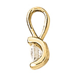 1 CT Lab Diamond 18K White Gold Pendant