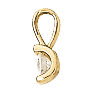 1 CT Lab Diamond 18K White Gold Pendant