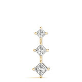 18K Yellow Gold Lab Diamond 3-Stone Pendant