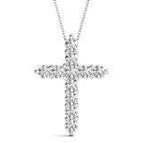 Diamond Religious Cross Pendant in 14K Gold