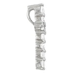 18K White Gold Lab Diamond Religious Cross Pendant