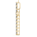 18K Yellow Gold Diamond Cross Pendant Jewelry
