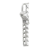 Diamond Religious Cross Pendant - 14K White Gold