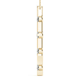 18K Yellow Gold Diamond Religious Cross Pendant