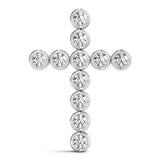 Platinum Diamond Religious Cross Pendant