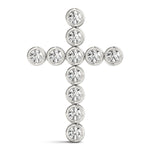 White Gold Diamond Cross Pendant | Religious Jewelry