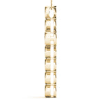 Diamond Religious Cross Pendant - 14K Yellow Gold