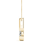 18K Yellow Gold 0.5CT Lab Diamond Pendant