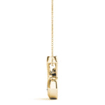 0.5CT Lab Diamond 18K Yellow Gold Pendant