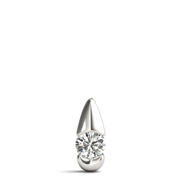 18K White Gold 0.5CT Lab Diamond Pendant