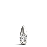 White Platinum 0.5CT Lab Diamond Solitaire Pendant