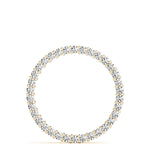 18K Yellow Gold Diamond Circle Pendant