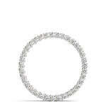 14K White Gold Diamond Circle Pendant