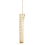 18K Yellow Gold Diamond Circle Pendant