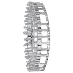 Platinum White Diamond Circle Pendant