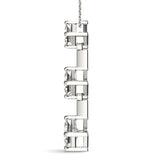 14K White Gold Lab Diamond 3-Stone Pendant