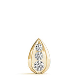 18K Yellow Gold Round Lab Diamond Pendant