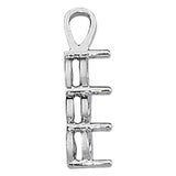 3-Stone Lab Diamond Pendant