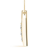 18K Yellow Gold Lab Diamond 3-Stone Pendant