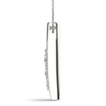 14K White Gold Lab Diamond 3-Stone Pendant