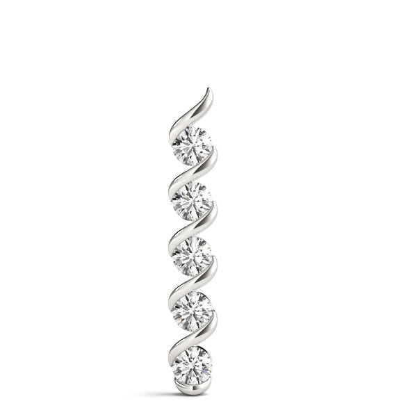 14K White Gold Lab Diamond Fashion Pendant