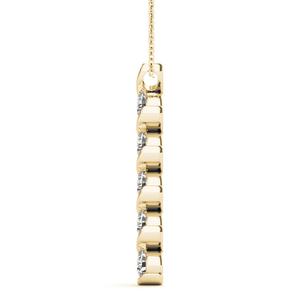 14K Yellow Gold 1 CTW Lab Diamond Pendant