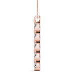 Rose Gold Lab Diamond Multi-Stone Pendant