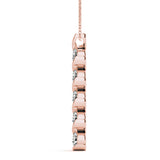 18K Rose Gold 5-Diamond Pendant