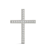 Platinum Diamond Religious Cross Pendant