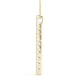 18K Yellow Gold Diamond Cross Pendant Jewelry